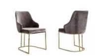 By Kohler Einzigartig und handgefertigt  Stuhl Maserati Stoff Moon 01 / Schwarz Chrom (202392)