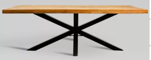 By Kohler Einzigartig und handgefertigt  Esstisch Baywood 220x100x76cm Kreuzbein (202422)