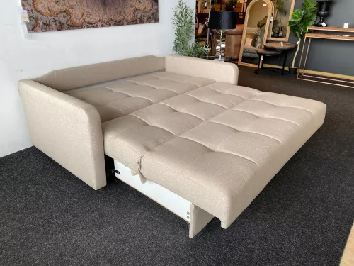 By Kohler Einzigartig und handgefertigt  Como 2,5 Sitzer Schlafsofa B178xT102xH81cm (Bettfläche 160x198cm) Beine schwarz (202451)