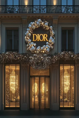 By Kohler Einzigartig und handgefertigt  Dior X-Mas Store 120x80cm (202513)