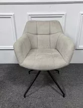 By Kohler Einzigartig und handgefertigt  Carim Armlehnen-Esszimmerstuhl mit Drehsystem (202584)