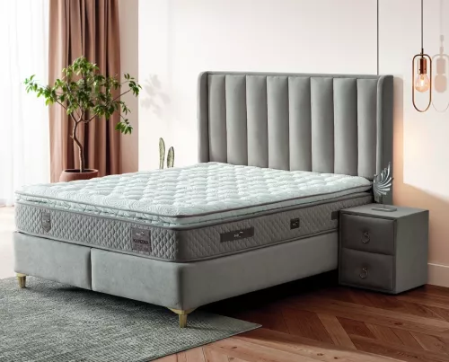 Einzigartig und handgefertigt  Napolyon Bed Inc. Matratze (Kopfteilhöhe 140 cm)
