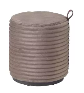 Einzigartig und handgefertigt  Dore Ottoman (Tilia 1 & Black)