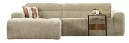 Einzigartig und handgefertigt  Oliv Ecksofa Stoff Novra AR268C Farbe 1