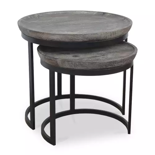By Kohler Einzigartig und handgefertigt  Kleines Tischset Bermuda 52x52x45cm | 42x42x35cm (115210)
