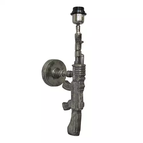 By Kohler Einzigartig und handgefertigt  Wandleuchte Maschinengewehr 10x17x44cm (115681)