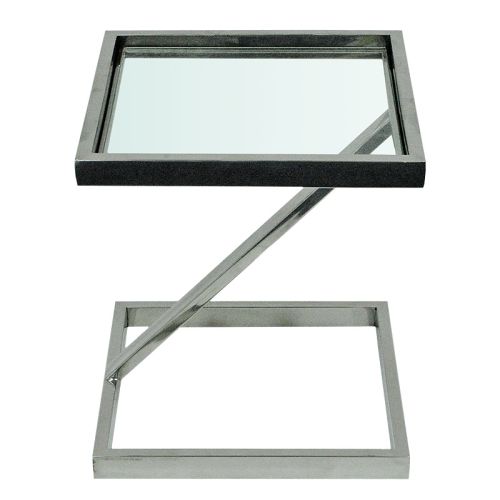 By Kohler Einzigartig und handgefertigt  Side Table Hadlee 45x45x51cm With Clear Glass (108596)