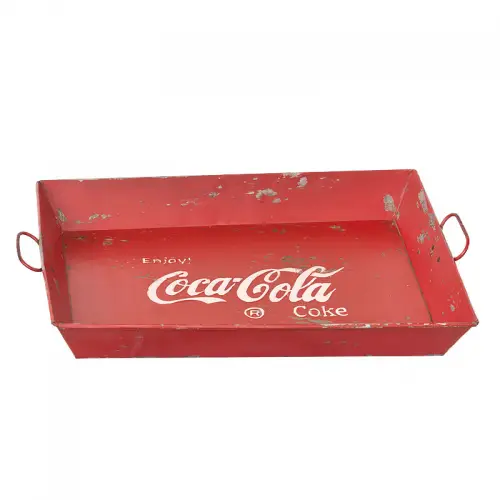 By Kohler Einzigartig und handgefertigt  Coca Cola Tablett 42(48)x30(36) cm (109543)