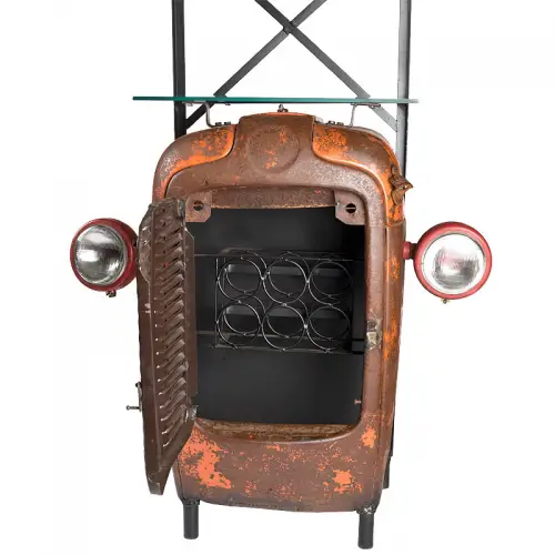 By Kohler Einzigartig und handgefertigt  Bar Tractor Rack 55x50x180cm (104905)