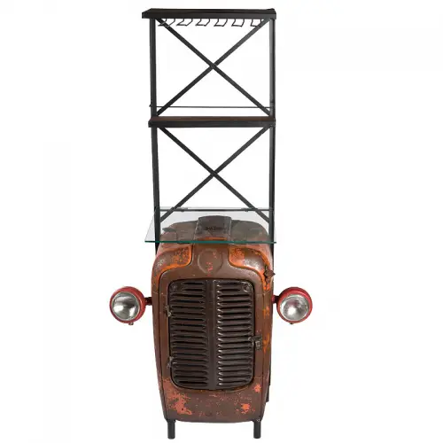 By Kohler Einzigartig und handgefertigt  Bar Tractor Rack 55x50x180cm (104905)