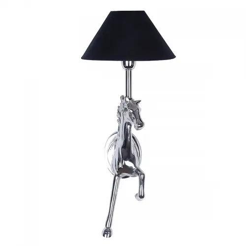 By Kohler Einzigartig und handgefertigt  Wall Lamp 18x16x51cm Horse (Lampshade not included!)  (107921)