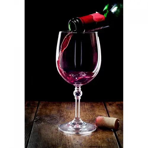 By Kohler Einzigartig und handgefertigt  Rotwein einschenken ins Glas 80x120x2cm (110951)
