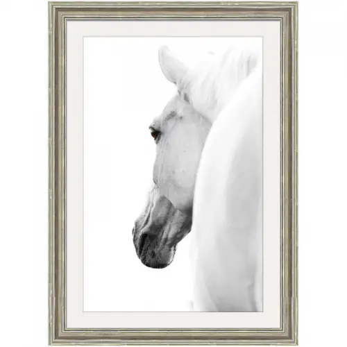 By Kohler Einzigartig und handgefertigt  Weißes Pferd 2 70x90x3cm (105183)