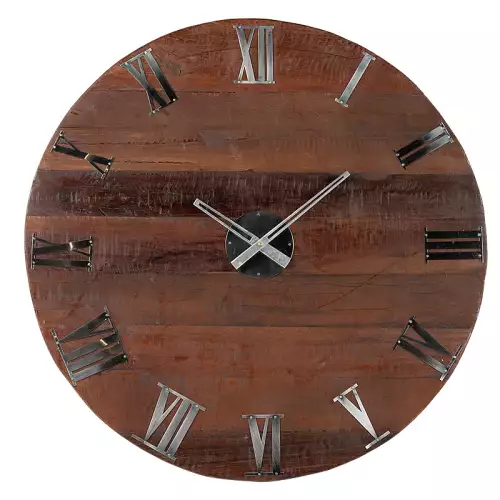 By Kohler Einzigartig und handgefertigt  Uhr 79x79x10cm altes Holz (104929)