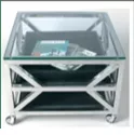 By Kohler Einzigartig und handgefertigt  Salon Table 65x65x50cm Black Glass (109809)