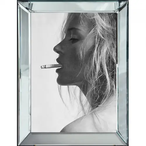 By Kohler Einzigartig und handgefertigt  Rauchen Kate Moss 70x90x4,5cm (113773)