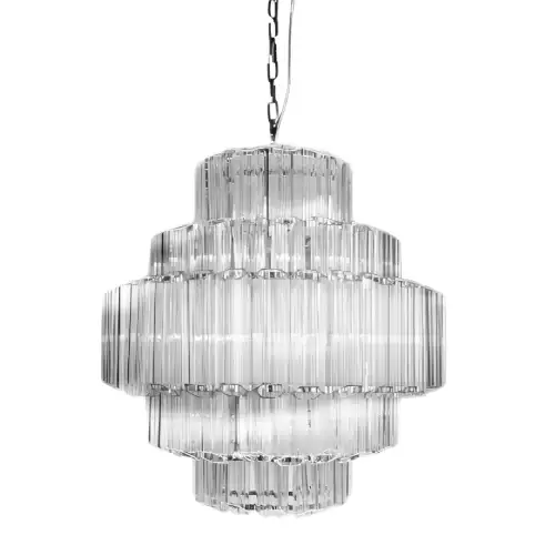 By Kohler Einzigartig und handgefertigt  Ceiling Lamp Castelli Small 62x62x83cm Clear Glass (113850)