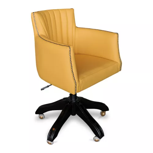 By Kohler Einzigartig und handgefertigt  Sammy Denver Office Arm Chair , leg with Wheels (116004)