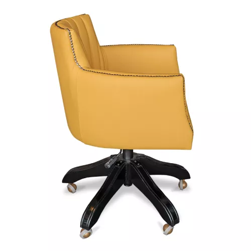 By Kohler Einzigartig und handgefertigt  Sammy Denver Office Arm Chair , leg with Wheels (116004)