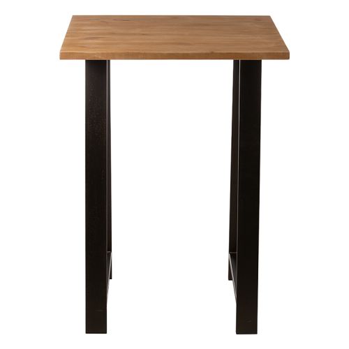 By Kohler Einzigartig und handgefertigt  Bar Tisch Jamal 80x80xH110cm Platte Kiefer / Beine UR12 (200446)