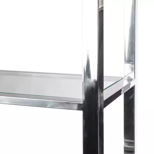 By Kohler Einzigartig und handgefertigt  Regalschrank Malaga 219x43x240cm mit Klarglas (200480)