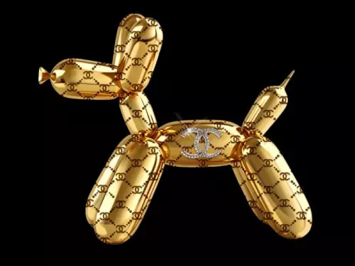 By Kohler Einzigartig und handgefertigt  GC goldener Hund 80x60cm (200623)