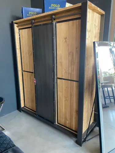 By Kohler Einzigartig und handgefertigt  Kleiderschrank Industrial max. 165x200x60cm Hänge-/Regalregale ANGEBOT (200636)