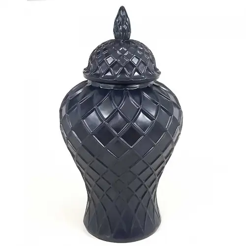 By Kohler Einzigartig und handgefertigt  Vase Min Rhombus Matt L 28x28x52cm (114474)