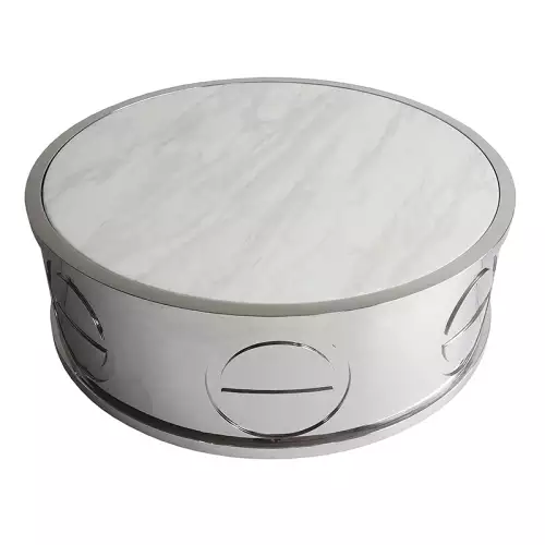By Kohler Einzigartig und handgefertigt  Coffee Table Baton White Marble 95x95x32cm  (200799)