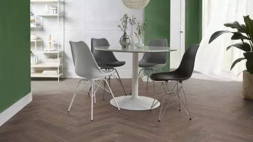 By Kohler Einzigartig und handgefertigt  By Kohler Laminat Fischgrät Eiche dunkel geräuchert (200918)