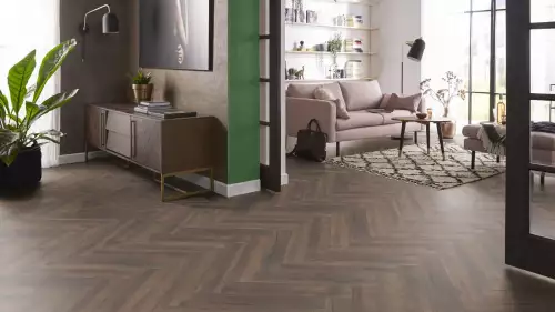 By Kohler Einzigartig und handgefertigt  By Kohler Laminat Fischgrät Eiche dunkel geräuchert (200918)