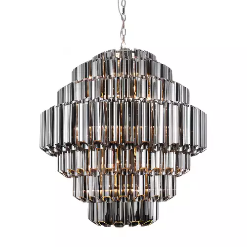 By Kohler Einzigartig und handgefertigt  Ceiling Lamp Castelli Groß 80x80x93cm Smoked Glass (114590)