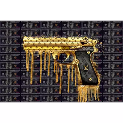 By Kohler Einzigartig und handgefertigt  Dripping Gun 120x80cm (201137)