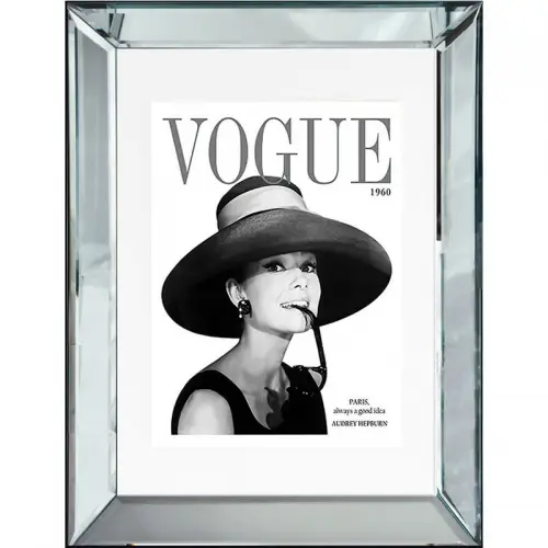 By Kohler Einzigartig und handgefertigt  Vogue Audrey Hepburn 60x80x4,5cm (114636)