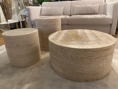 By Kohler Einzigartig und handgefertigt  Salontable Travertine (201557)