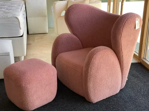By Kohler Einzigartig und handgefertigt  Buffa Sessel mit Fußhocker (201837)
