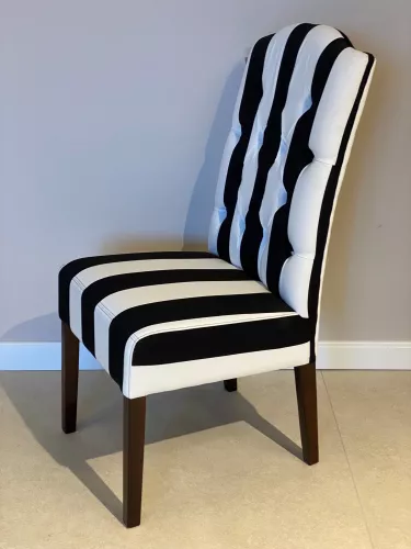 By Kohler Einzigartig und handgefertigt  SALE Bryan Side Esszimmerstuhl – SW BIG Stripes – Kolonial (200164-25)