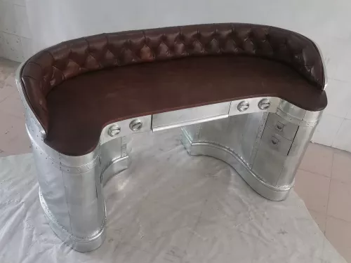 By Kohler Einzigartig und handgefertigt  Flugzeug Schreibtisch Eddison 185x86,5x100cm (202293)